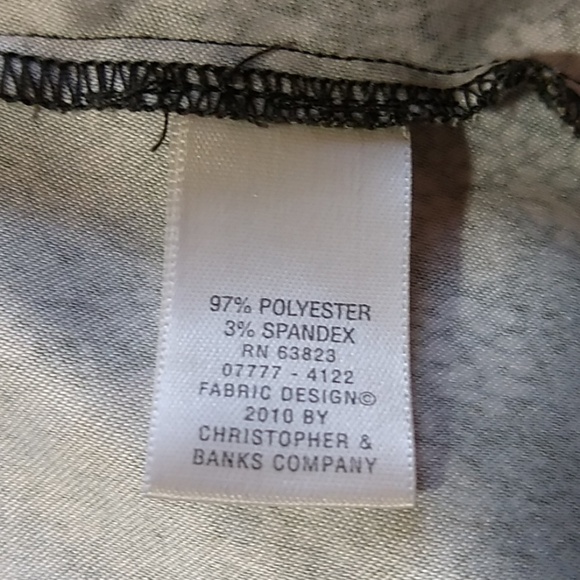 Cj Banks Brown Twill Button Up Floral Blouse Size X (XL) - Picture 7 of 9